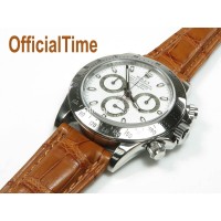 Rolex Daytona Style - Genuine Alligator Leather Strap (3 color) Rolex Daytona Style - Genuine Alligator Leather Strap (3 color)